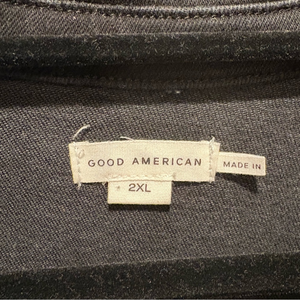 Good American Black Denim Jumpsuit - Picture 2 of 12